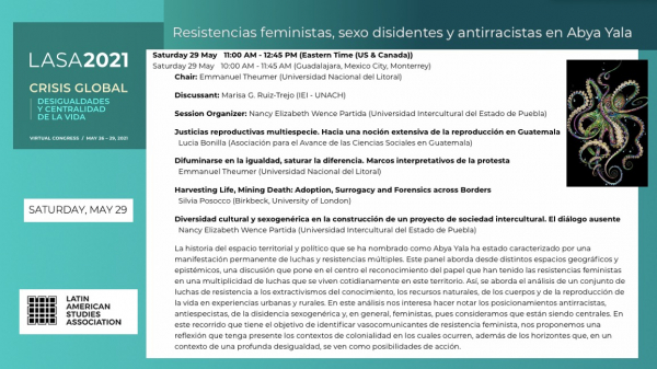 2021 LASA congress in Vancouver  Compañeras: haciendo puentes entre investigadoras feministas de América Latina